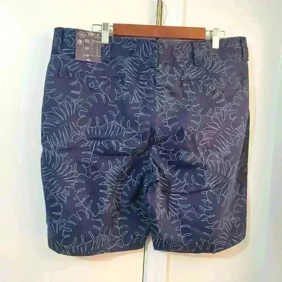 Brand New St JHON'S BAY Men's Shorts Size 38 Navy Blue with Leaves - Picture 2 of 10